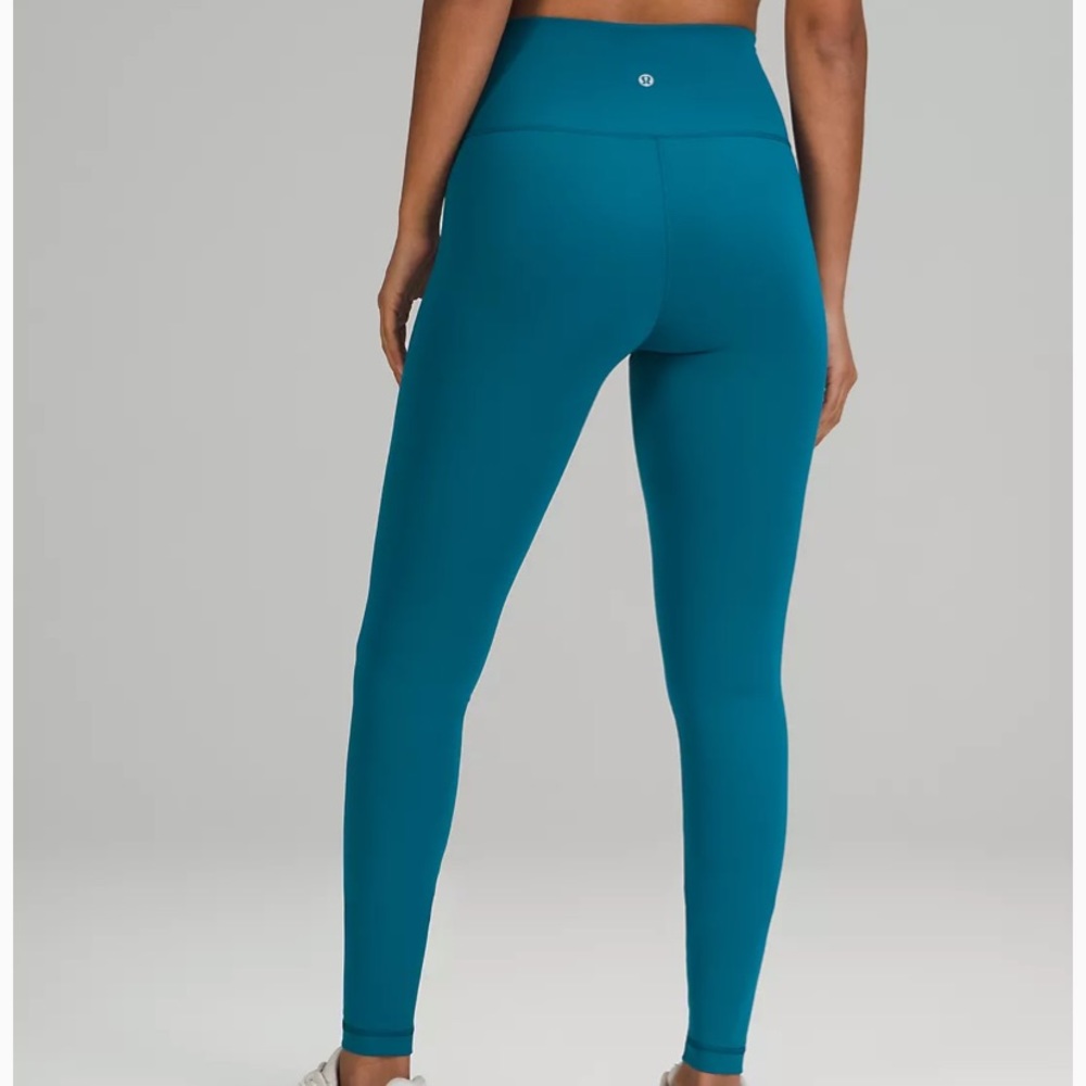 Lululemon Wunder Train High-Rise Tight 28" NWT Sz 8 Capri Blue Everlux